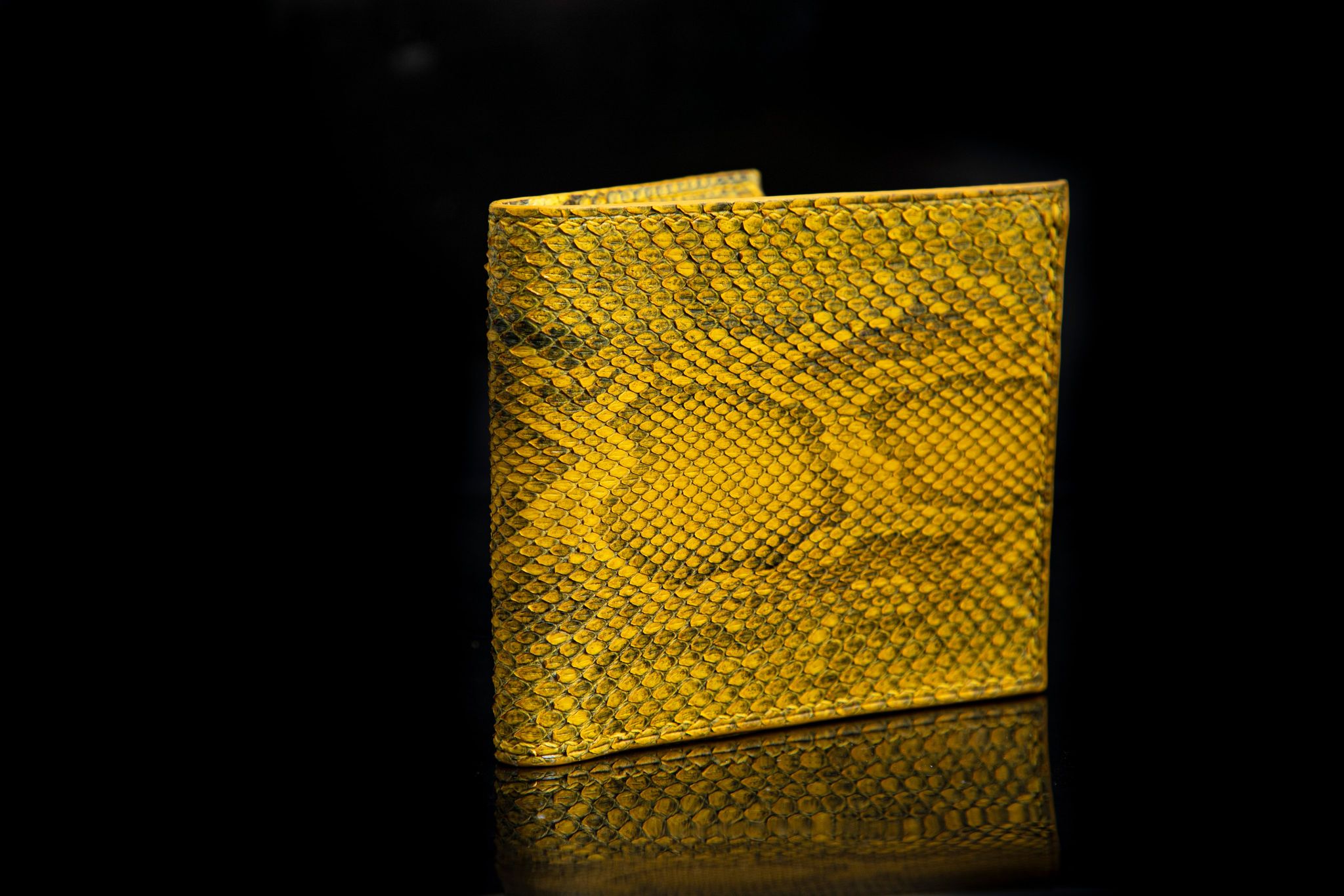 YELLOW PYTHON LEATHER WALLET