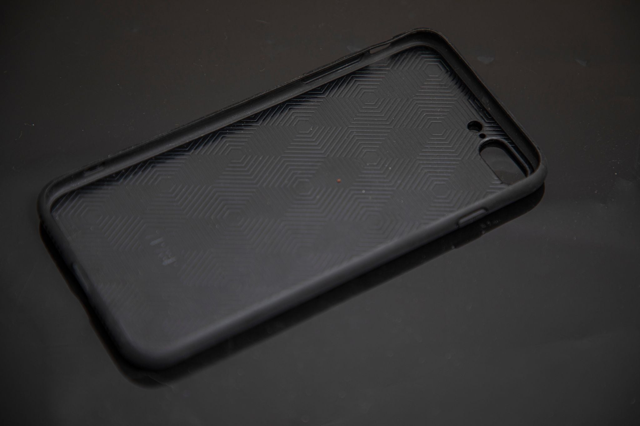 BLACK PYTHON LEATHER PHONE CASE