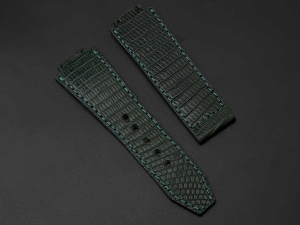 GREEN LIZARD LEATHER STRAP