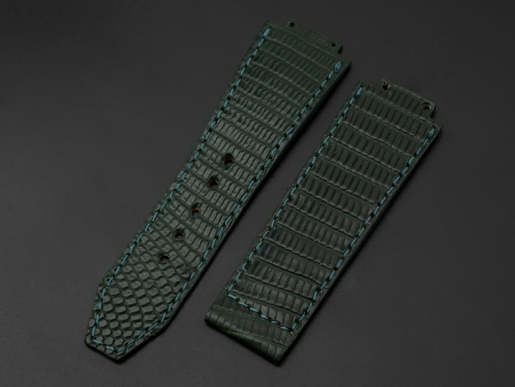 GREEN LIZARD LEATHER STRAP