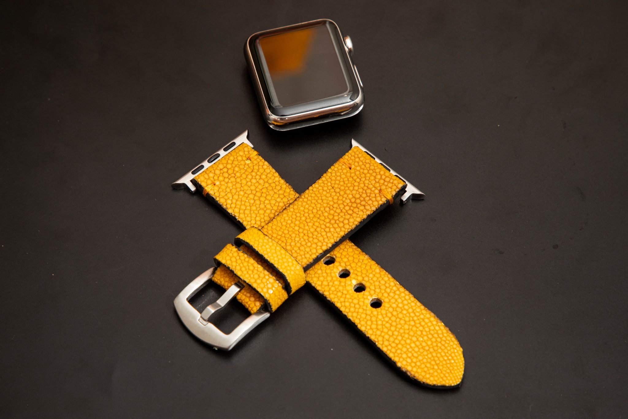 YELLOW STINGRAY LEATHER STRAP