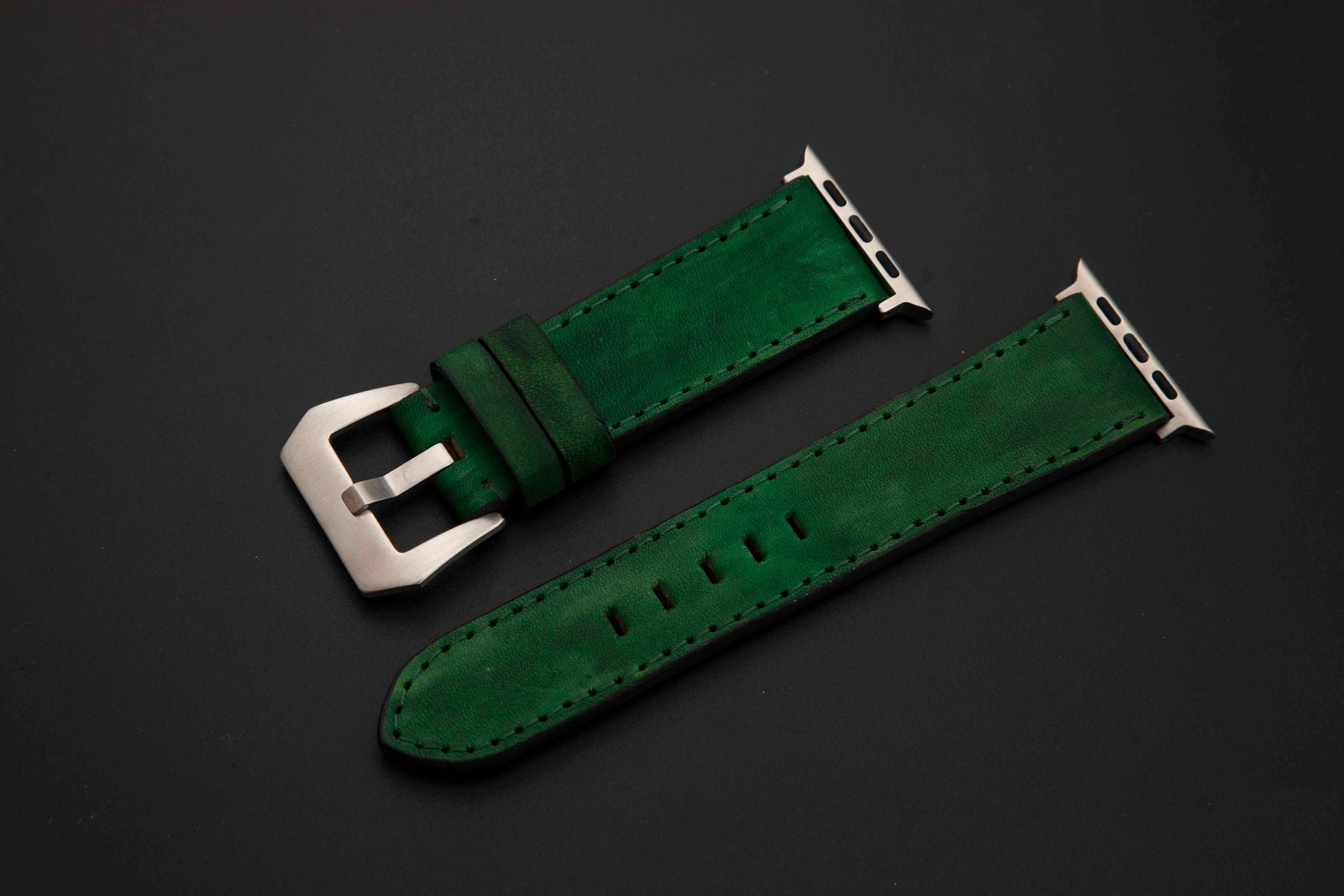 GREEN CALF LEATHER STRAP