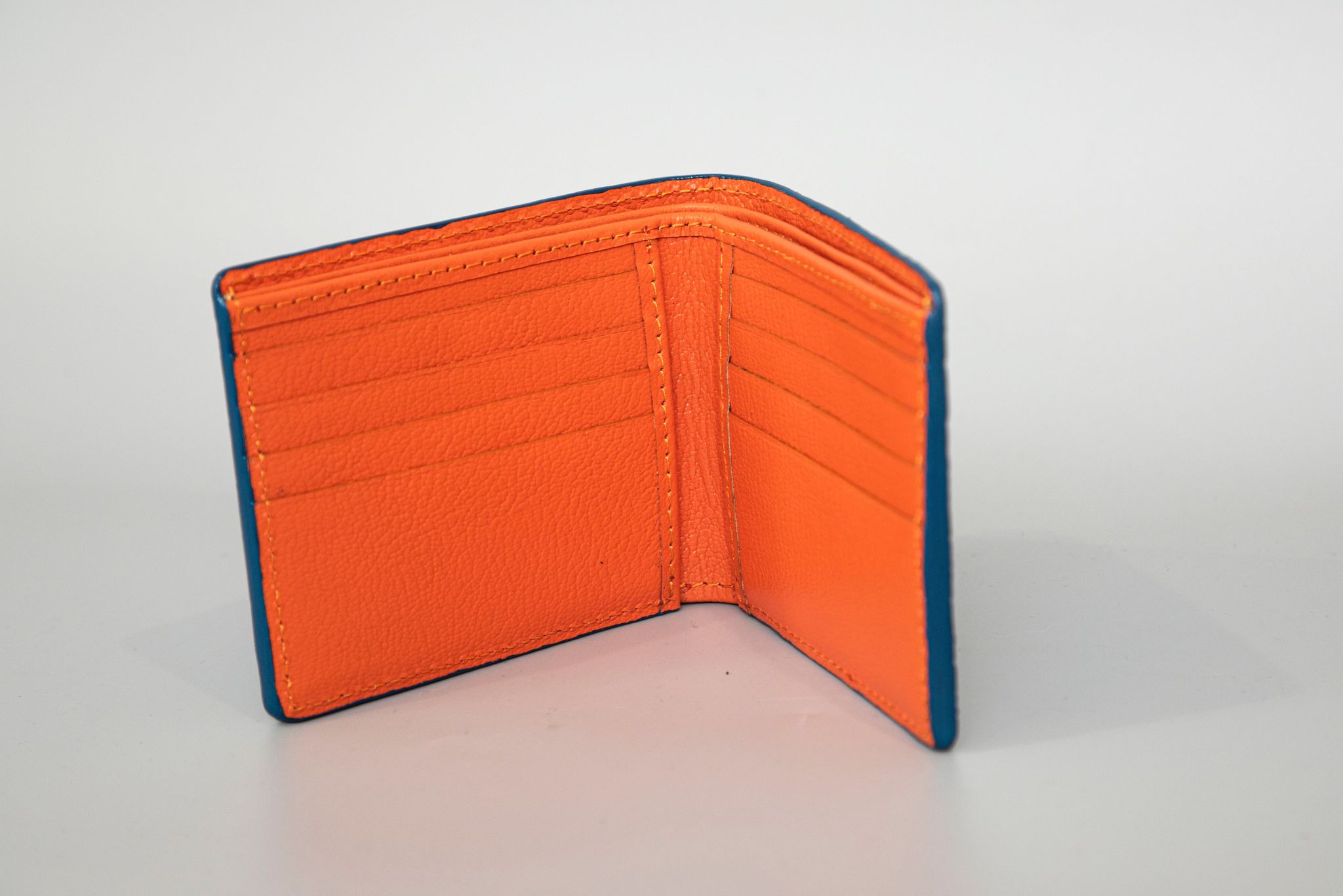 Blue Crocodile leather wallet