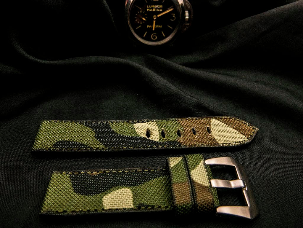 CAMO DENIM LEATHER STRAP - Lac Crado