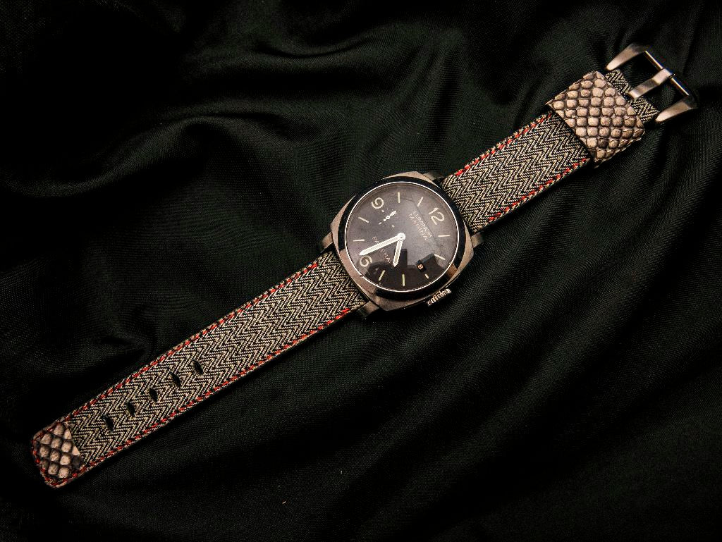 GREY DENIM LEATHER STRAP - Lac Crado