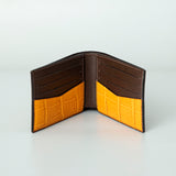 Orange Crocodile leather wallet