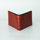 Red Crocodile leather wallet