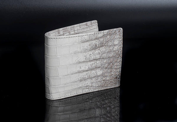 Crocodile leather wallet
