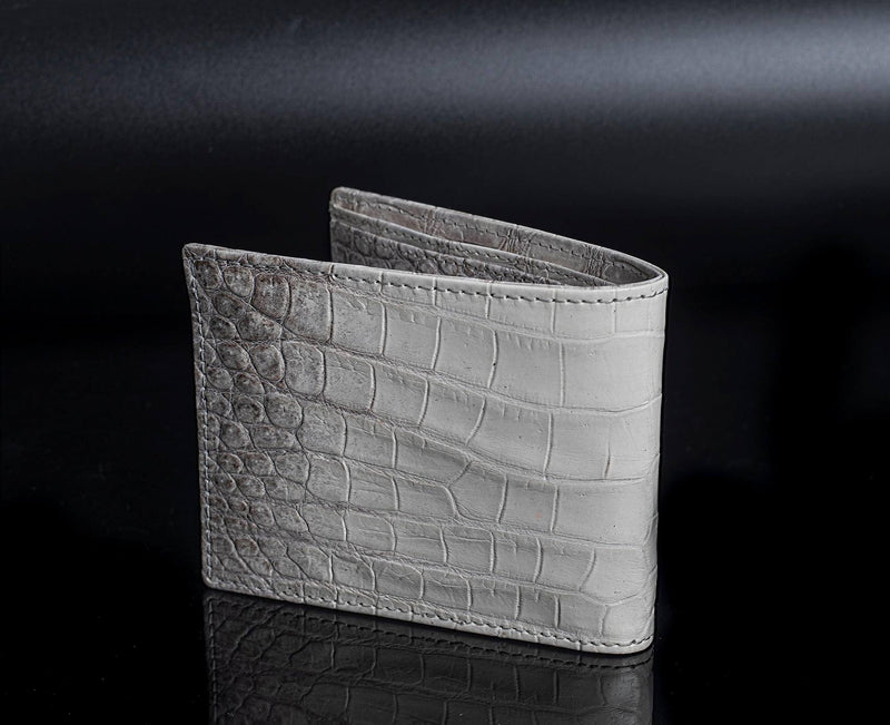 Crocodile leather wallet