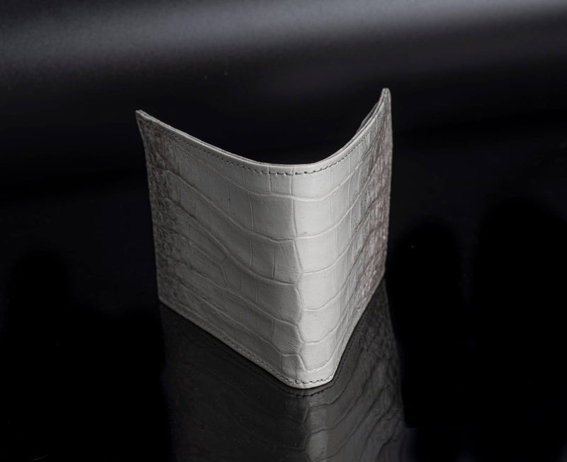 Crocodile leather wallet