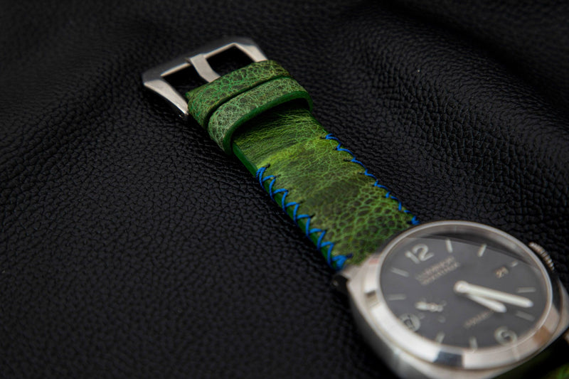 GREEN TOAD LEATHER STRAP