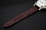 RED CROCODILE BELLY LEATHER STRAP - Lac Crado 