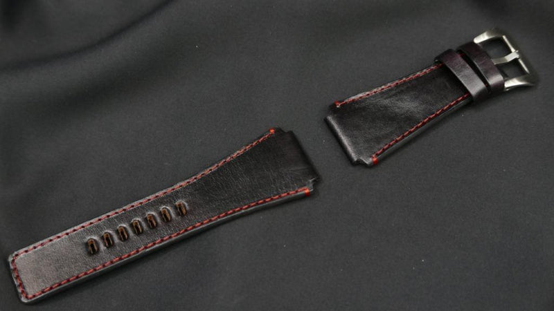 BLACK CALF LEATHER STRAP