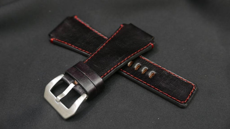 BLACK CALF LEATHER STRAP