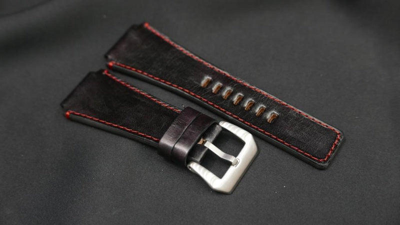 BLACK CALF LEATHER STRAP