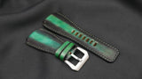 BLACK&GREEN CALF LEATHER STRAP
