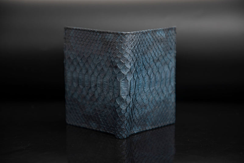 BLUE PYTHON LEATHER WALLET