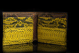 YELLOW PYTHON LEATHER WALLET