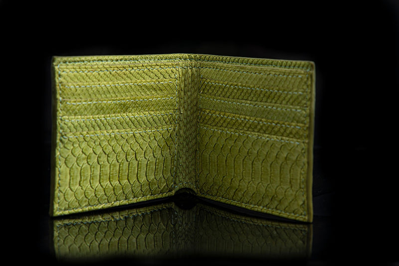 GREEN PYTHON LEATHER WALLET