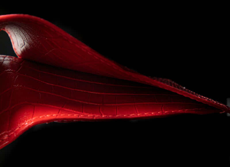 RED LIZARD LEATHER WALLET