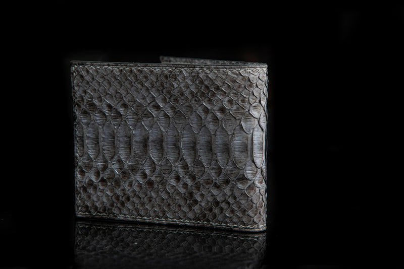 GREY PYTHON LEATHER WALLET