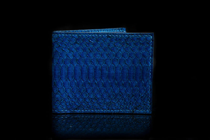 BLUE PYTHON LEATHER WALLET