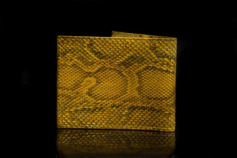 YELLOW PYTHON LEATHER WALLET