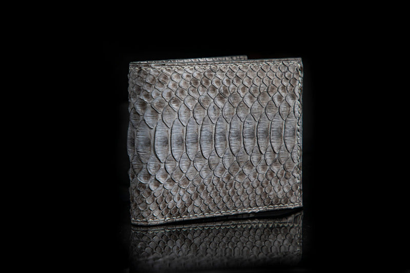 GREY PYTHON LEATHER WALLET
