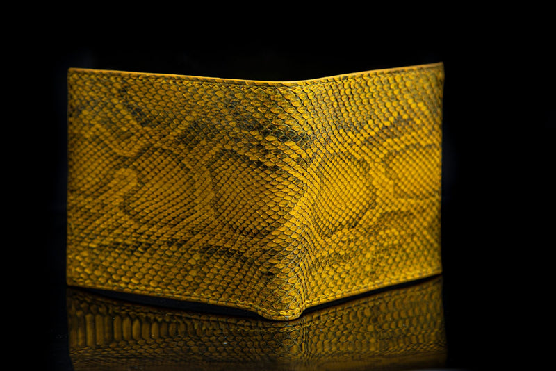 YELLOW PYTHON LEATHER WALLET