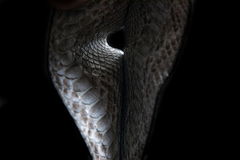 GREY PYTHON LEATHER WALLET