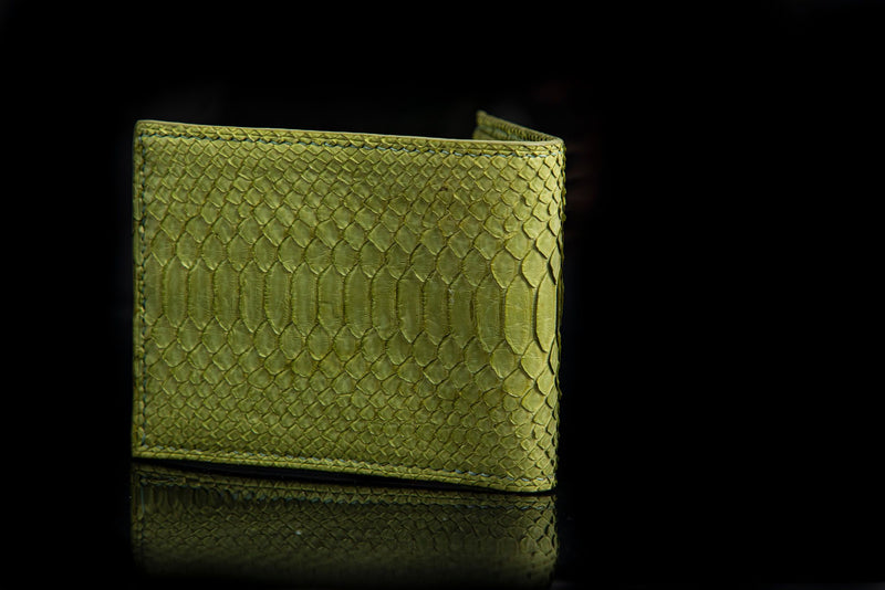 GREEN PYTHON LEATHER WALLET