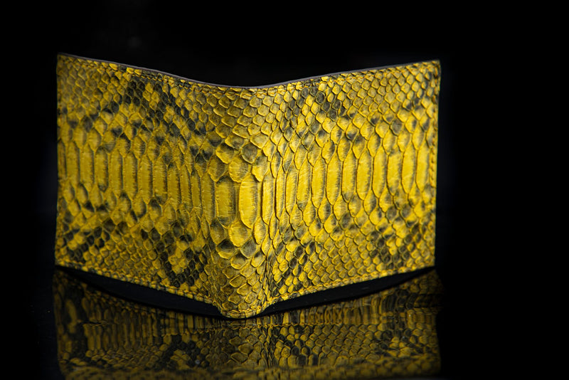 YELLOW PYTHON LEATHER WALLET