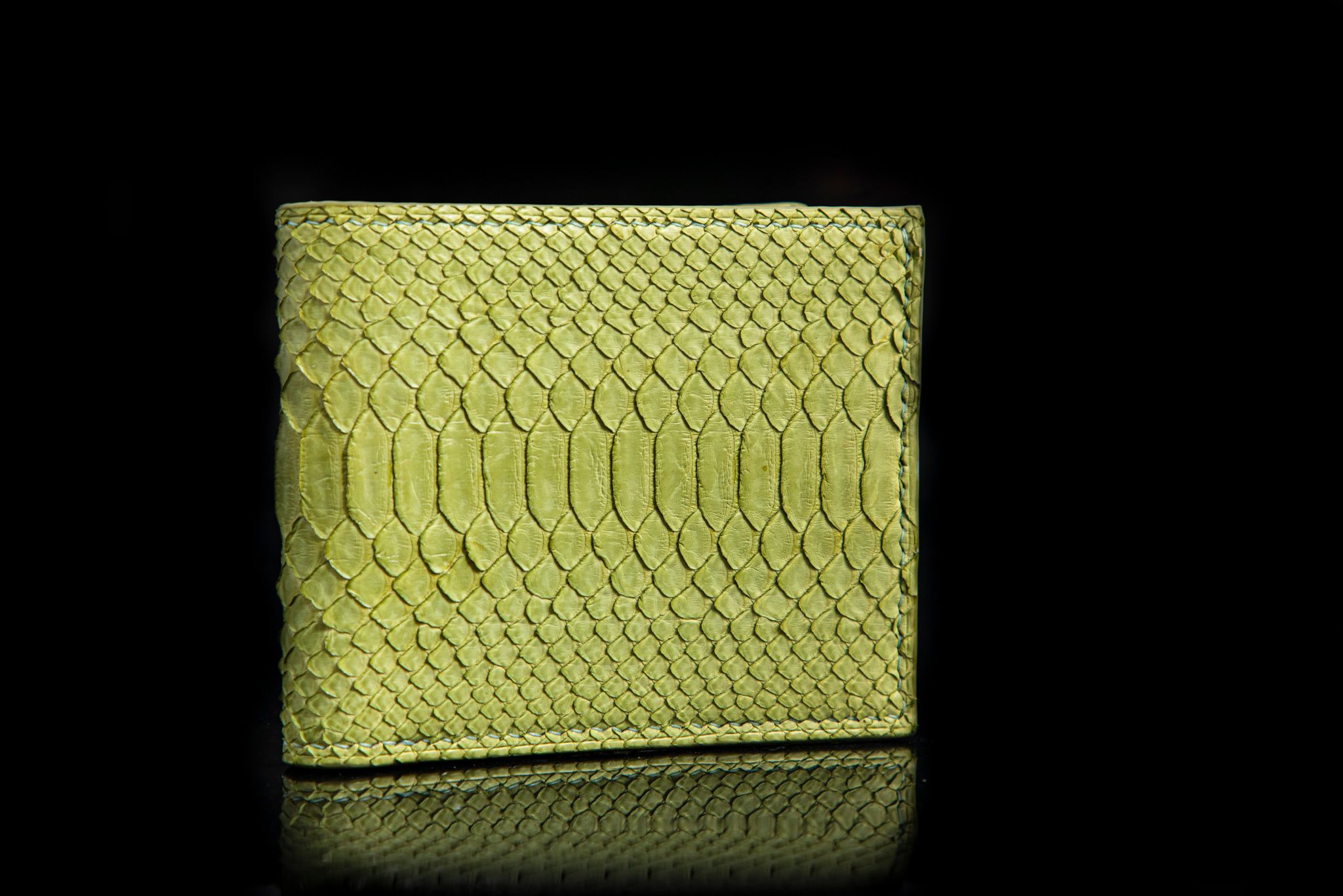 GREEN PYTHON LEATHER WALLET