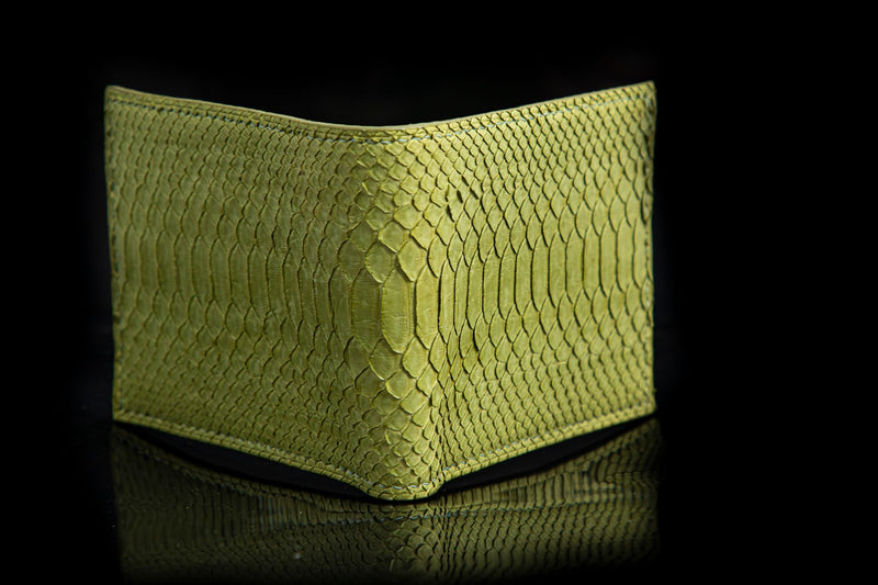 GREEN PYTHON LEATHER WALLET