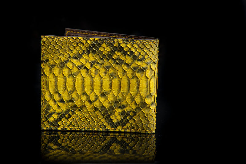 YELLOW PYTHON LEATHER WALLET