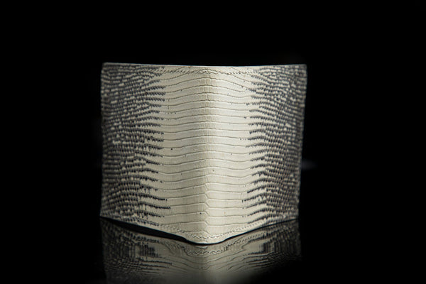 WHITE LIZARD LEATHER WALLET