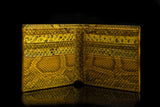 YELLOW PYTHON LEATHER WALLET