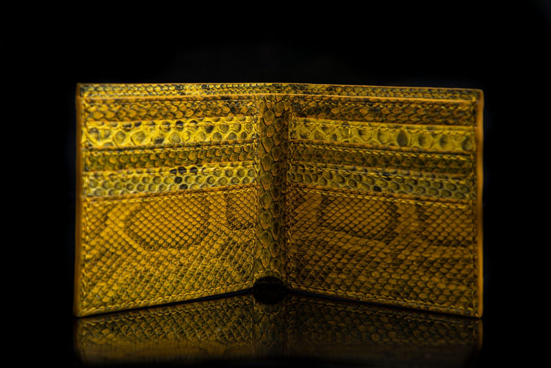 YELLOW PYTHON LEATHER WALLET