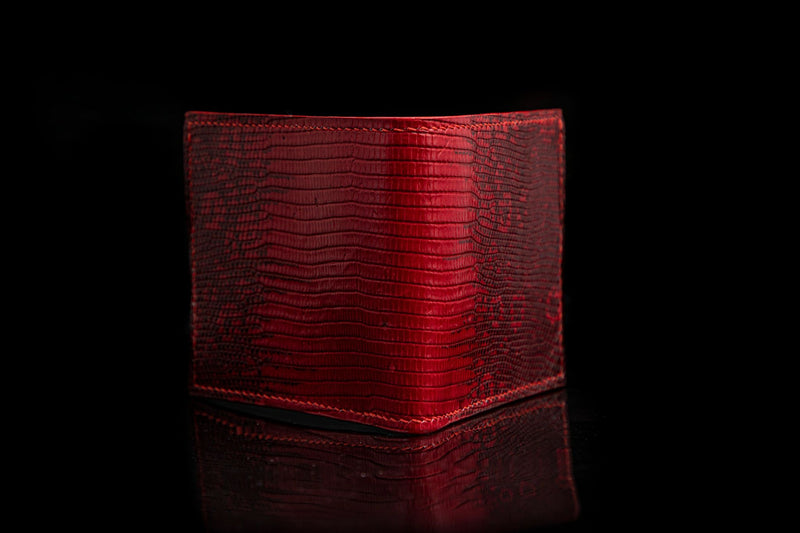 RED LIZARD LEATHER WALLET