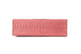 PINK PYTHON LEATHER HANDBAG