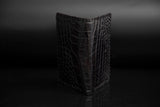 BLACK CROCODILE LEATHER WALLET