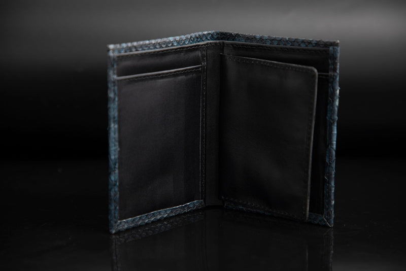 BLUE PYTHON LEATHER WALLET