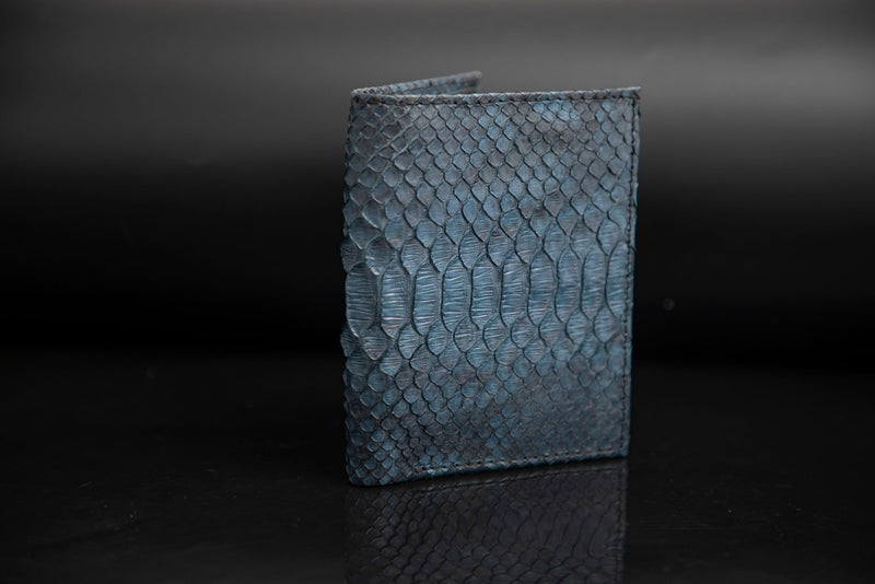 BLUE PYTHON LEATHER WALLET