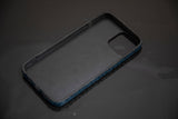 BLUE PYTHON LEATHER PHONE CASE