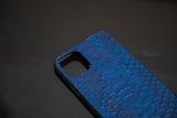 BLUE PYTHON LEATHER PHONE CASE