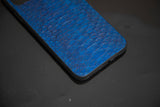 BLUE PYTHON LEATHER PHONE CASE