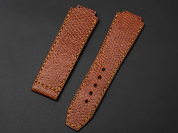 ORANGE LIZARD LEATHER STRAP