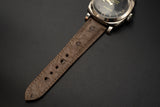 BROWN OSTRICH LEATHER STRAP