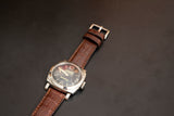 BROWN CROCODILE BELLY LEATHER STRAP