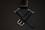BLACK OSTRICH LEATHER STRAP